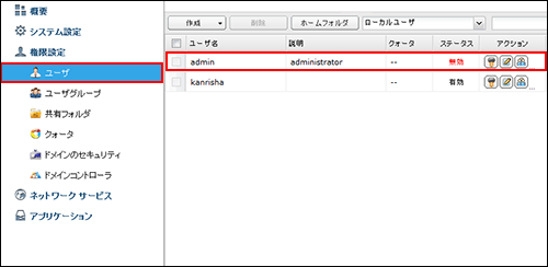 QNAP Admin無効