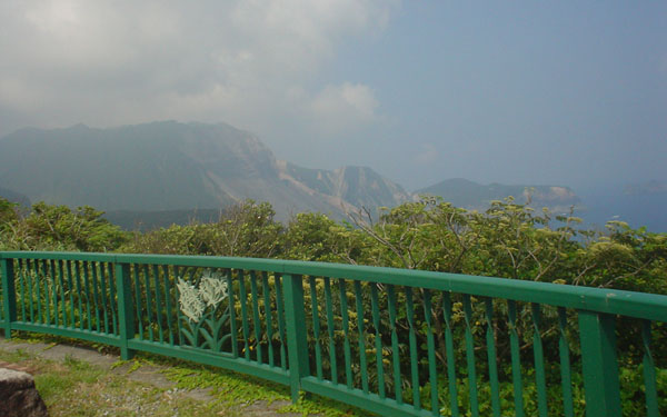 神津島山の風景