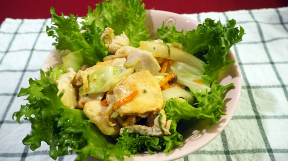 ボリューミー!ねぎ塩鶏と5種野菜丼