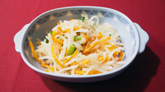 大根にんじん小松菜の3色和え